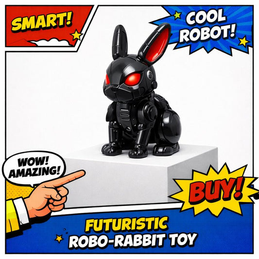 Robo-Rabbit – Figurine Futuriste Art Collectible