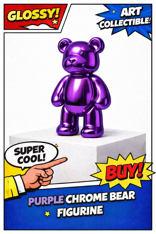 Chrome Bear – Figurine Art Collectible